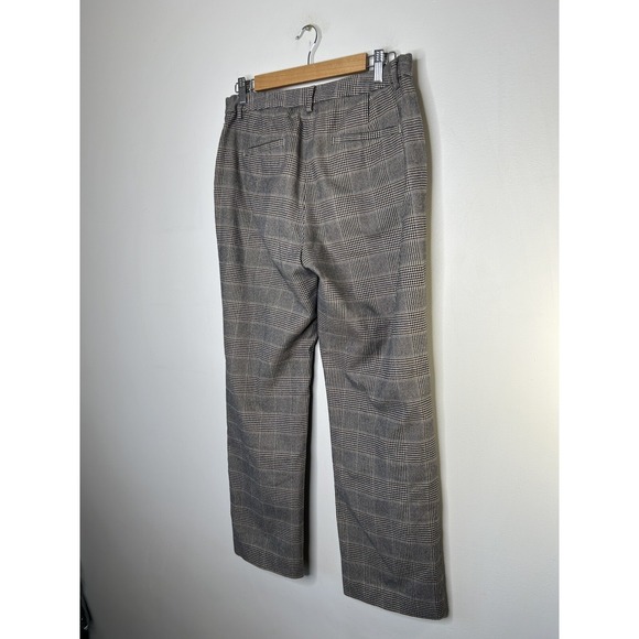 L.L. Bean Womens Classic Fit Black Pinstripes Pants Trousers Size 8 Petite - Picture 10 of 12